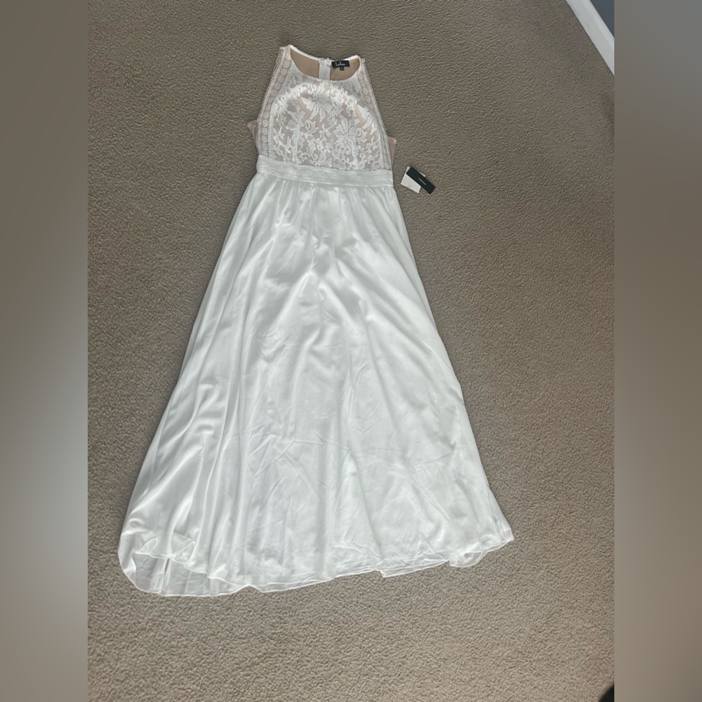 White maxi gown
